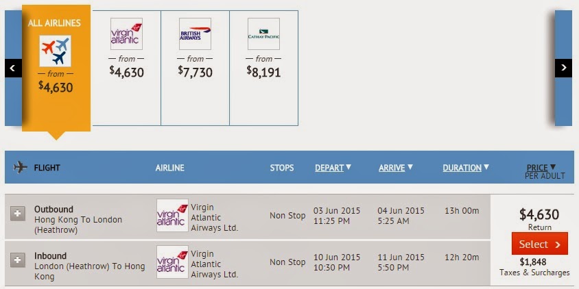 維珍航空香港往來英國$4,630起: 倫敦 (連稅HK$6,478) 維珍航空香港往來英國$4,630起: 倫敦 (連稅HK$6,478)