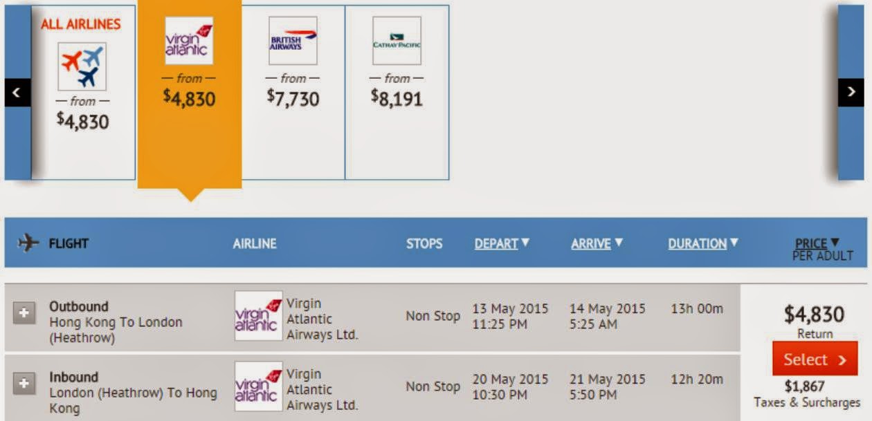 Zuji 香港飛倫敦 (連稅$6,697),仲有高達$400現金回贈 Zuji 香港飛倫敦 (連稅$6,697),仲有高達$400現金回贈